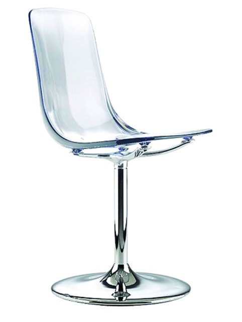 Chaise méthacrylate cristal